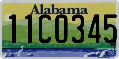 AL license plate 11CO345