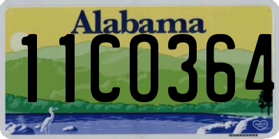 AL license plate 11CO364