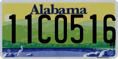 AL license plate 11CO516