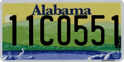 AL license plate 11CO551