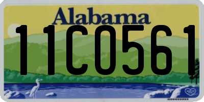 AL license plate 11CO561