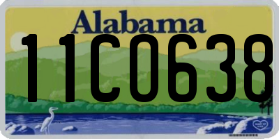 AL license plate 11CO638