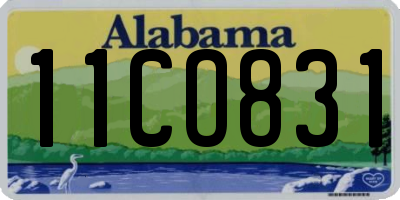 AL license plate 11CO831