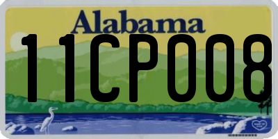 AL license plate 11CP008