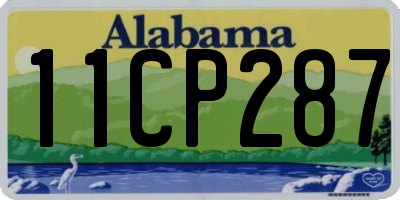 AL license plate 11CP287