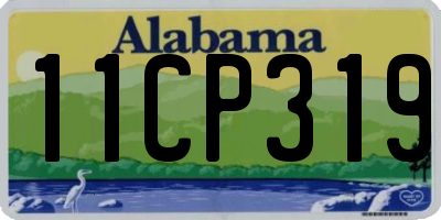 AL license plate 11CP319