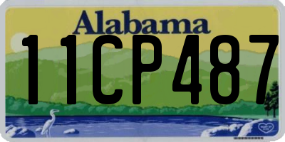 AL license plate 11CP487