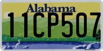 AL license plate 11CP507