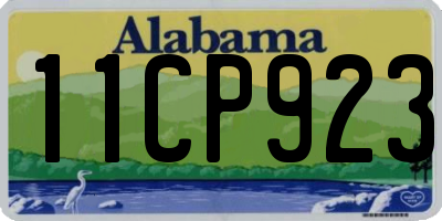 AL license plate 11CP923