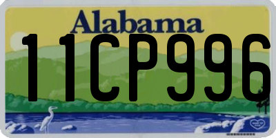 AL license plate 11CP996