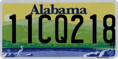 AL license plate 11CQ218