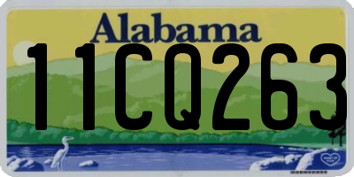 AL license plate 11CQ263