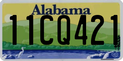 AL license plate 11CQ421