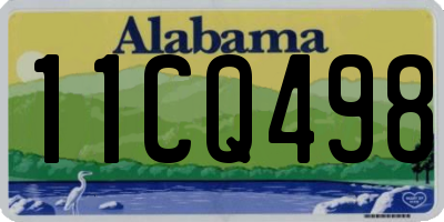 AL license plate 11CQ498