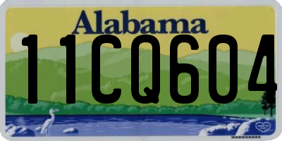 AL license plate 11CQ604