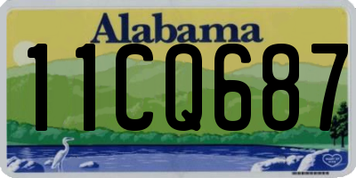 AL license plate 11CQ687