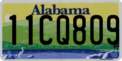 AL license plate 11CQ809
