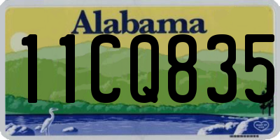 AL license plate 11CQ835