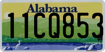 AL license plate 11CQ853