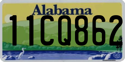 AL license plate 11CQ862