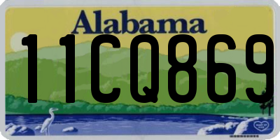 AL license plate 11CQ869