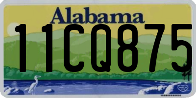 AL license plate 11CQ875
