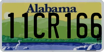 AL license plate 11CR166