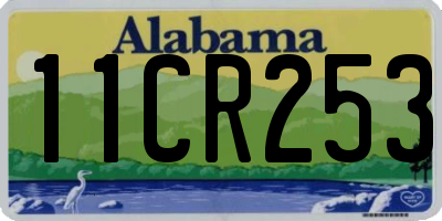 AL license plate 11CR253