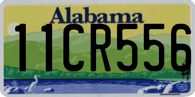 AL license plate 11CR556