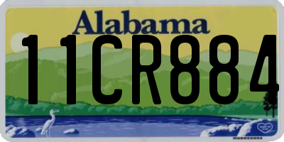 AL license plate 11CR884