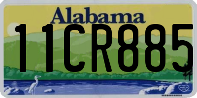 AL license plate 11CR885