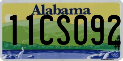 AL license plate 11CS092