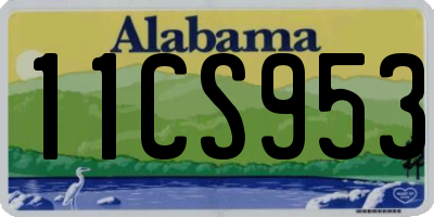 AL license plate 11CS953