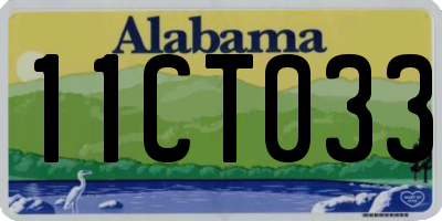 AL license plate 11CT033