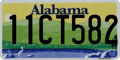 AL license plate 11CT582