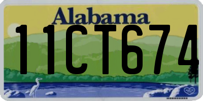 AL license plate 11CT674