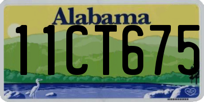 AL license plate 11CT675