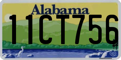 AL license plate 11CT756