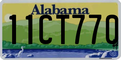 AL license plate 11CT770