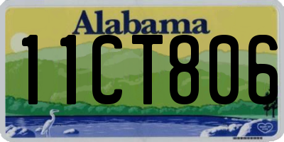 AL license plate 11CT806