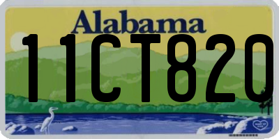 AL license plate 11CT820