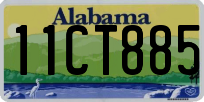 AL license plate 11CT885