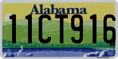 AL license plate 11CT916