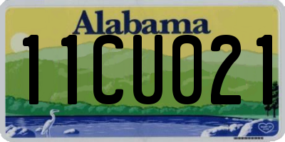 AL license plate 11CU021
