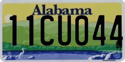 AL license plate 11CU044