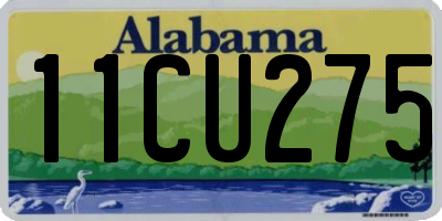 AL license plate 11CU275