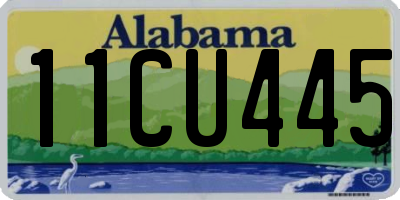 AL license plate 11CU445