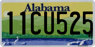 AL license plate 11CU525