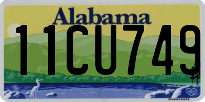 AL license plate 11CU749