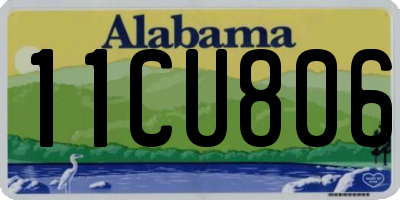 AL license plate 11CU806